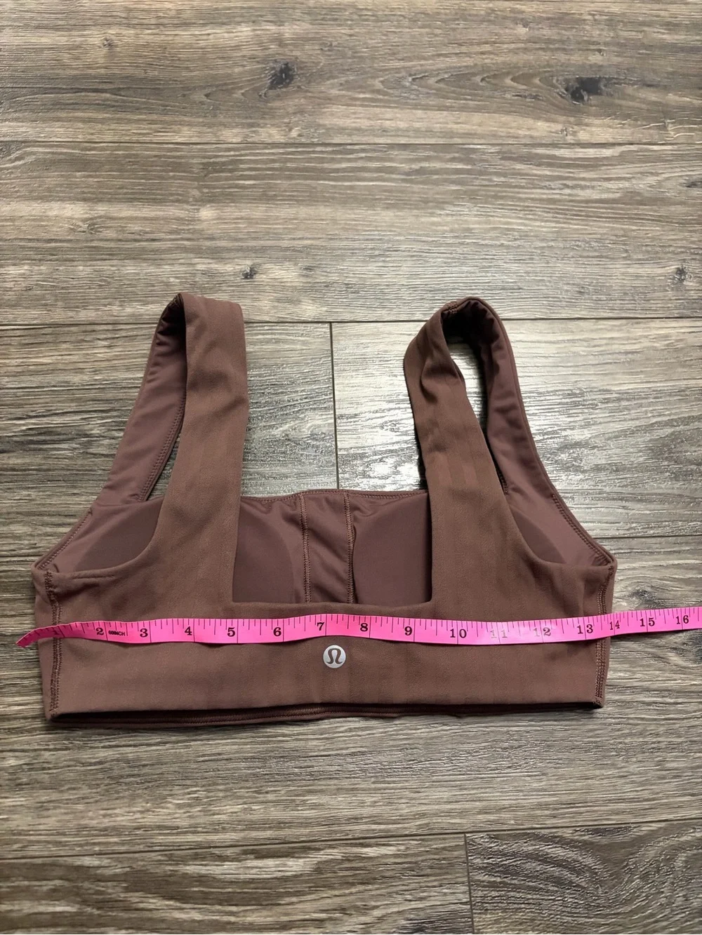 Lululemon Wunder Under Bra *Light Support, *Tonal Stripe (Dark Oxide) Size Small